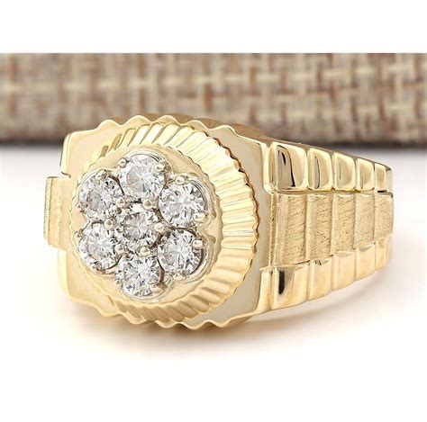 diamond rolex ring mens|rolex rings for men 14k.